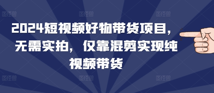 2024短视频好物带货项目,无需实拍,仅靠混剪实现纯视频带货插图 2024短视频好物带货项目,无需实拍,仅靠混剪实现纯视频带货