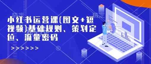 小红书运营课(图文+短视频)基础规则、策划定位、流量密码插图 小红书运营课(图文+短视频)基础规则、策划定位、流量密码
