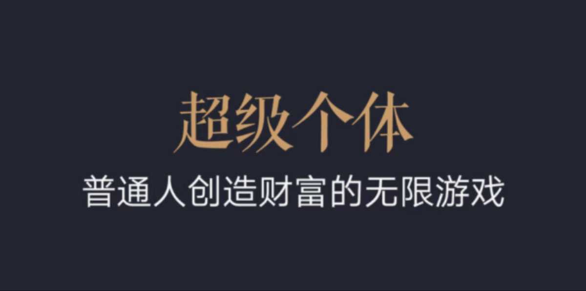 超级个体:2024-2025翻盘指南,普通人创造财富的无限游戏插图 超级个体:2024-2025翻盘指南,普通人创造财富的无限游戏