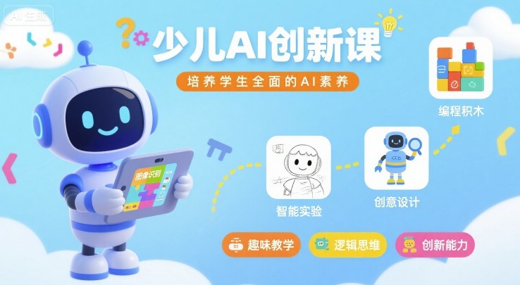 少儿AI创新课,培养学生全面的AI素养插图 少儿AI创新课,培养学生全面的AI素养