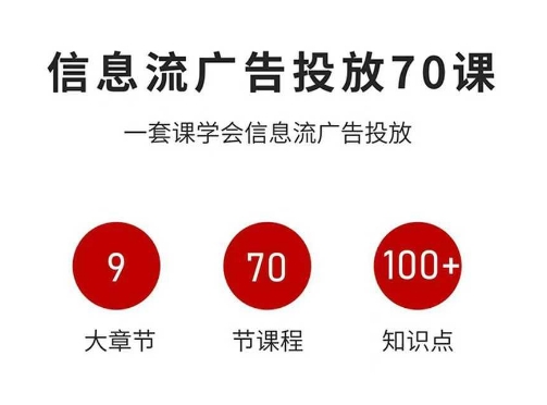 信息流广告投放实战70课,一套课学会信息流广告投放,迄今为止,最系统化教程插图 信息流广告投放实战70课,一套课学会信息流广告投放,迄今为止,最系统化教程