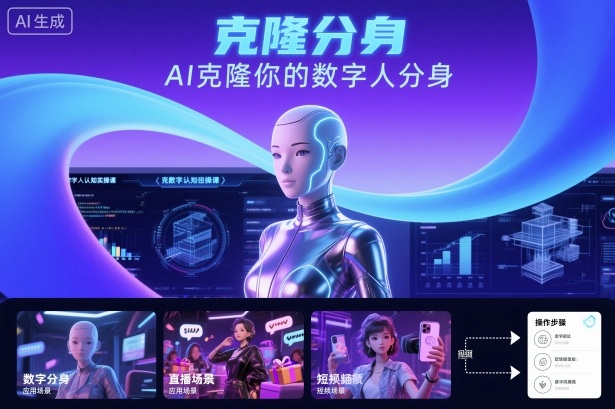 AI数字人认知实操课,克隆你的数字人分身插图 AI数字人认知实操课,克隆你的数字人分身