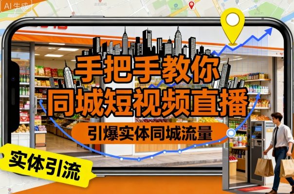 手把手教你同城短视频直播,引爆实体同城流量插图 手把手教你同城短视频直播,引爆实体同城流量