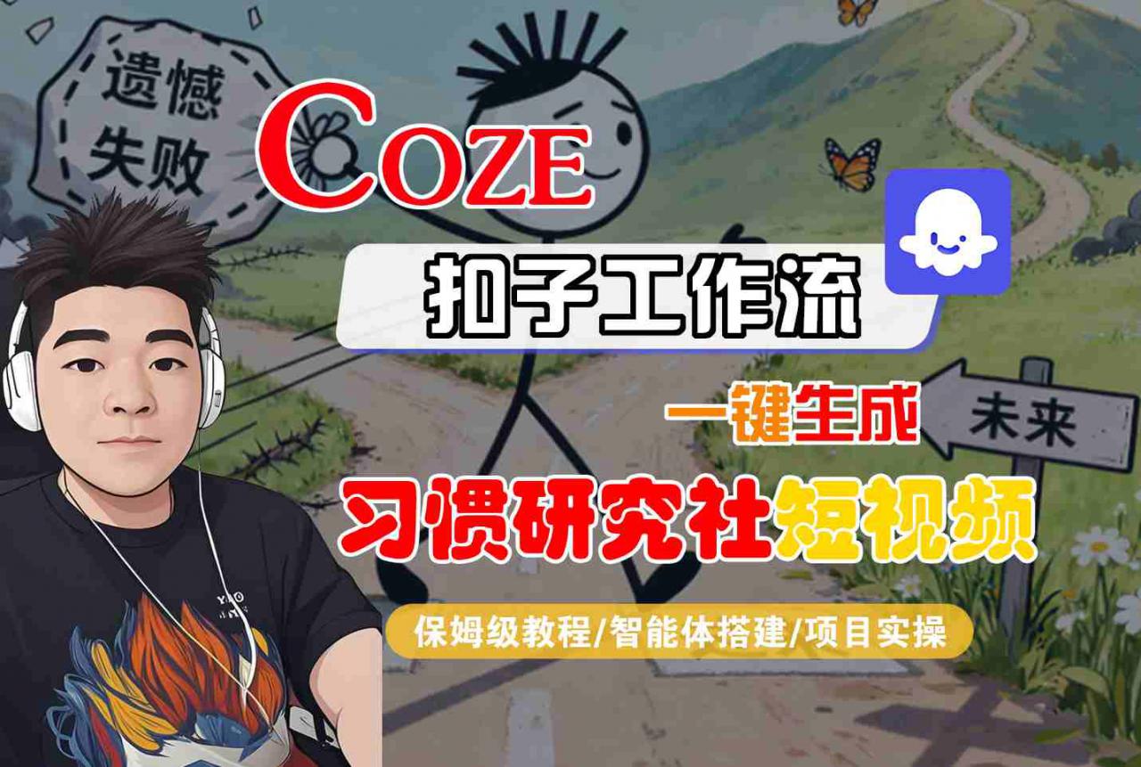 Coze扣子智能体工作流一键生成“习惯研究社“短视频,全流程保姆级教学插图 Coze扣子智能体工作流一键生成“习惯研究社“短视频,全流程保姆级教学
