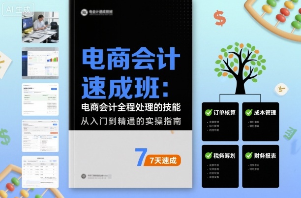电商会计速成班,电商会计全程处理的技能插图 电商会计速成班,电商会计全程处理的技能