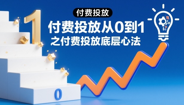 付费投放从0到1之付费投放底层心法插图 付费投放从0到1之付费投放底层心法