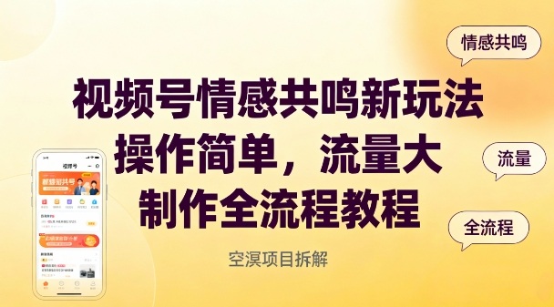 视频号情感共鸣新玩法,操作简单,流量大,制作全流程教程插图 视频号情感共鸣新玩法,操作简单,流量大,制作全流程教程