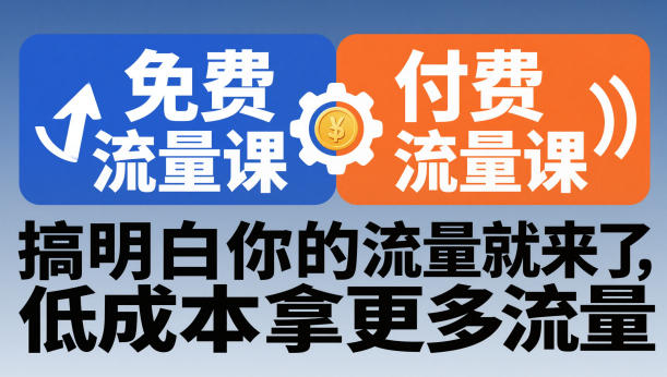 拼多多免费流量课+付费流量课,搞明白你的流量就来了,低成本拿更多流量插图 拼多多免费流量课+付费流量课,搞明白你的流量就来了,低成本拿更多流量