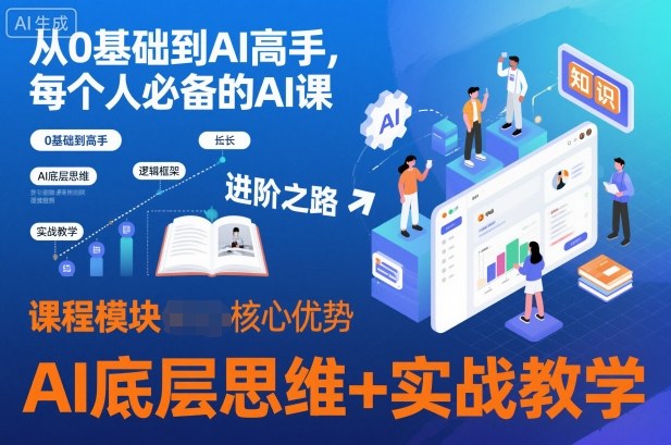 从0基础到AI高手,每个人必备的AI课,AI底层思维+实战教学插图 从0基础到AI高手,每个人必备的AI课,AI底层思维+实战教学