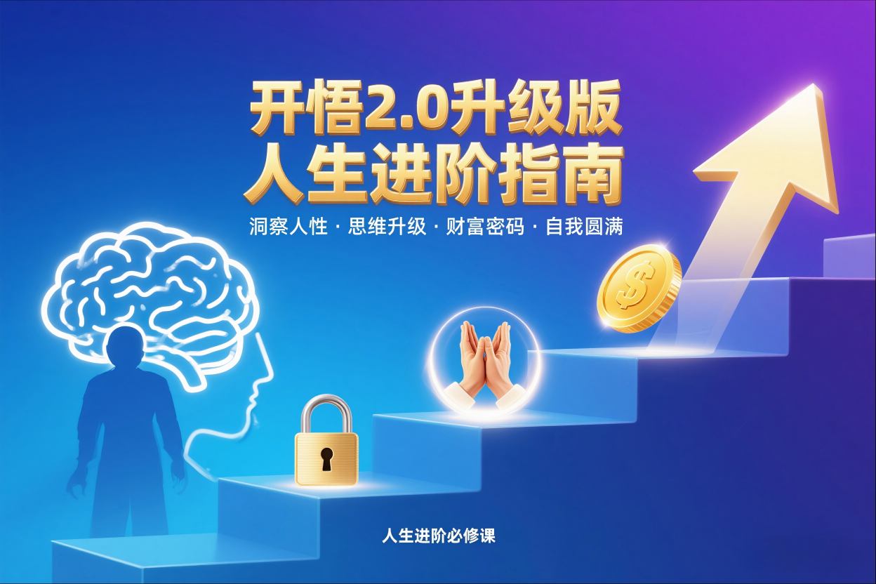 开悟2.0升级版人生进阶指南,洞察人性-思维升级-财富密码-自我圆满插图 开悟2.0升级版人生进阶指南,洞察人性-思维升级-财富密码-自我圆满