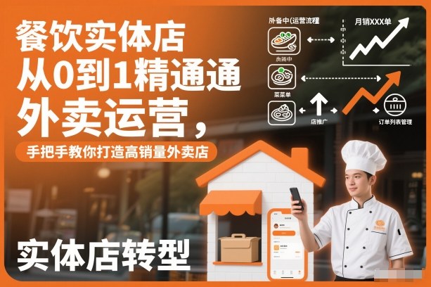 餐饮实体店从0到1精通外卖运营,手把手教你打造高销量外卖店插图 餐饮实体店从0到1精通外卖运营,手把手教你打造高销量外卖店