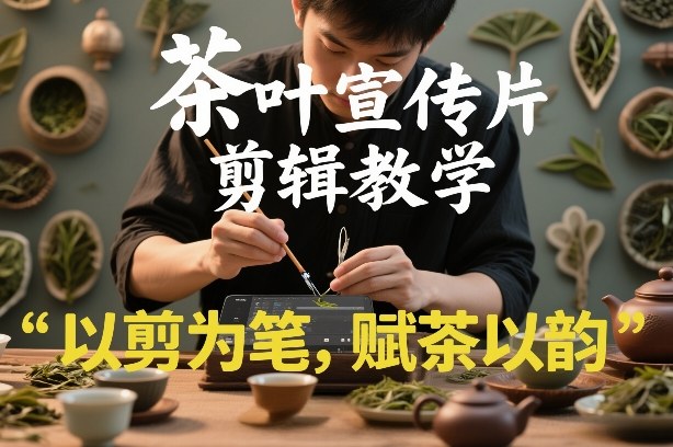 茶叶宣传片剪辑教学，以剪为笔，赋茶以韵，新手也能拍出高级感