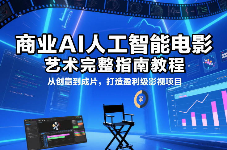 商业AI人工智能电影制作的艺术完整指南教程,从创意到成片,打造盈利级影视项目插图 商业AI人工智能电影制作的艺术完整指南教程,从创意到成片,打造盈利级影视项目