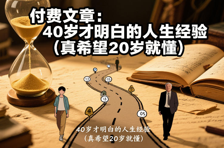 付费文章:40岁才明白的人生经验(真希望20岁就懂)插图 付费文章:40岁才明白的人生经验(真希望20岁就懂)