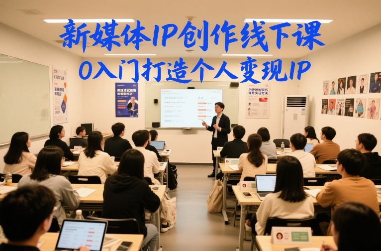 新媒体IP创作线下课,0入门打造个人变现IP插图 新媒体IP创作线下课,0入门打造个人变现IP
