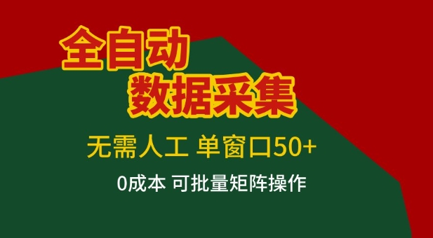 全自动数据采集项目,无需人工,单窗口可达50+收益,操作简单无难度,一个人也能轻松实现矩阵【揭秘】插图 全自动数据采集项目,无需人工,单窗口可达50+收益,操作简单无难度,一个人也能轻松实现矩阵【揭秘】