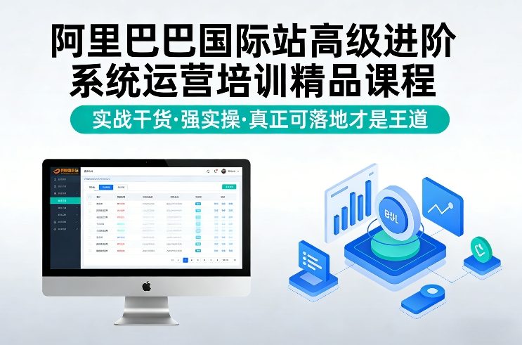 阿里巴巴国际站高级进阶系统运营培训精品课程,实战干货,强实操,真正可落地才是王道插图 阿里巴巴国际站高级进阶系统运营培训精品课程,实战干货,强实操,真正可落地才是王道